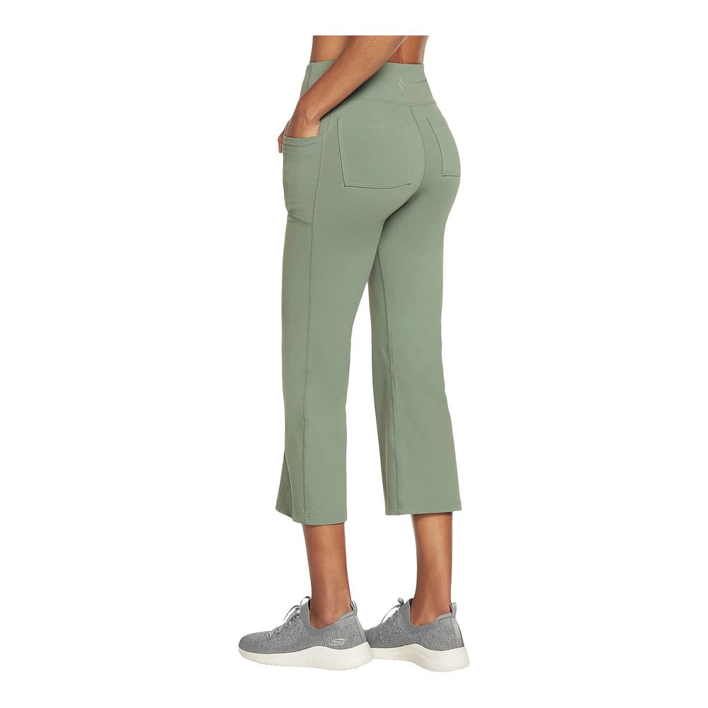 Skechers Women's GOflex™ Walk Lite Crop Pants, Training, High Rise, Stretch