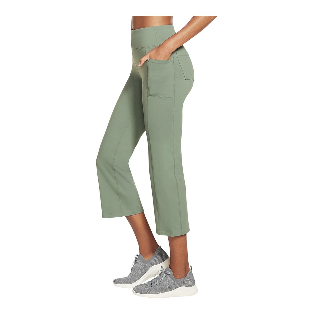 Skechers Women's GOflex™ Walk Lite Crop Pants, Training, High Rise, Stretch