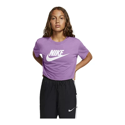 Nike Sportswear Women's Essential Cotton Crop T Shirt, Oversized