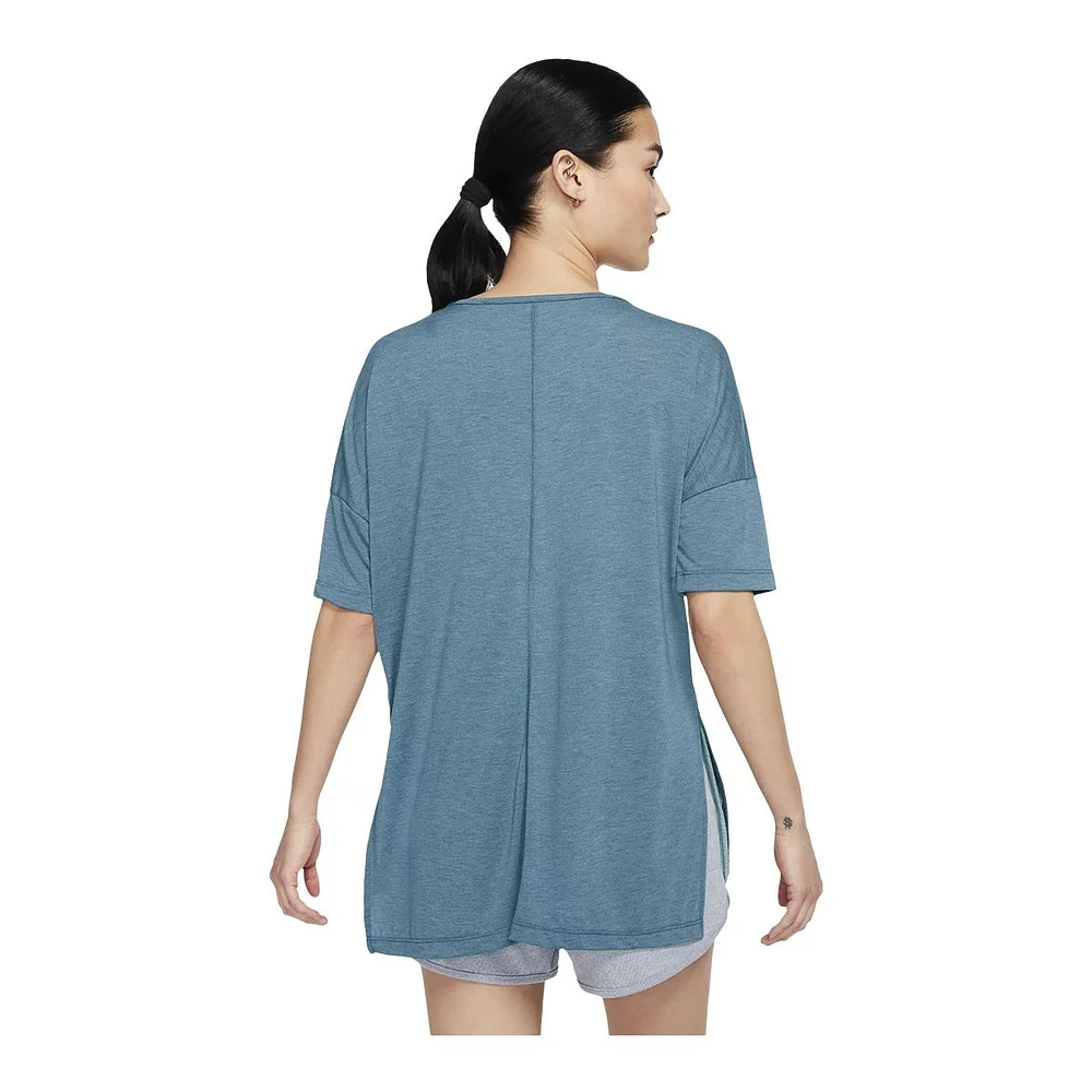 Nike Women's Yoga Layer T Shirt, Relaxed Fit