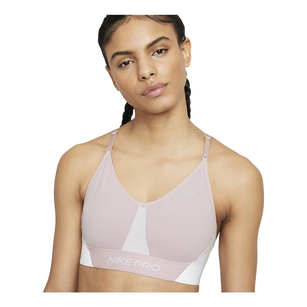 Nike Women's Pro Luxe Indy Sports Bra, Low Impact