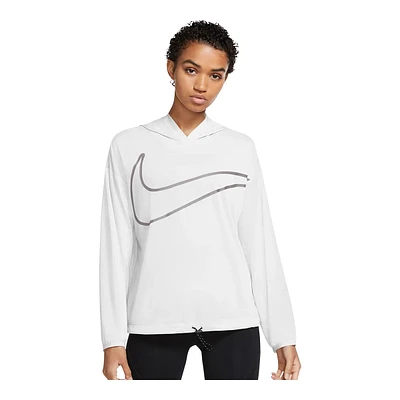 Nike Women's Pro Swoosh Dri-FIT Training Hoodie, Oversized, Moisture-Wicking