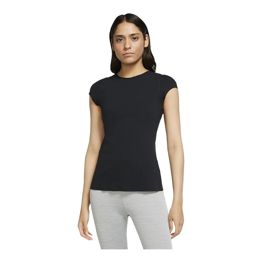 Nike Women's Yoga Luxe T Shirt, Dri-FIT