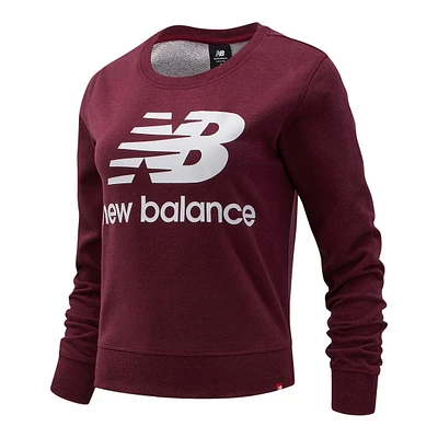 New Balance Women's Essentials Crewneck French Terry Sweatshirt, Relaxed Fit