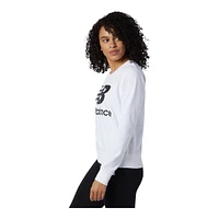 New Balance Women's Essentials Crewneck French Terry Sweatshirt, Relaxed Fit