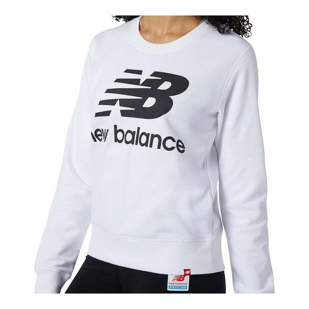 New Balance Women's Essentials Crewneck French Terry Sweatshirt, Relaxed Fit