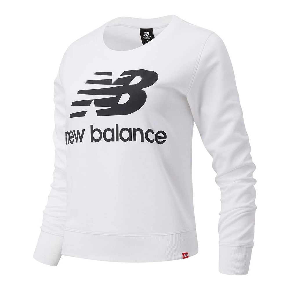 New Balance Women's Essentials Crewneck French Terry Sweatshirt, Relaxed Fit