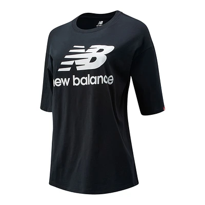 New Balance Women's Sportswear Essentails Cotton Running T Shirt, Oversized