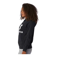 New Balance Women's Essentials Pullover Sweatshirt Hoodie, French Terry Fleece