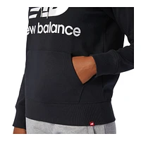 New Balance Women's Essentials Pullover Sweatshirt Hoodie, French Terry Fleece