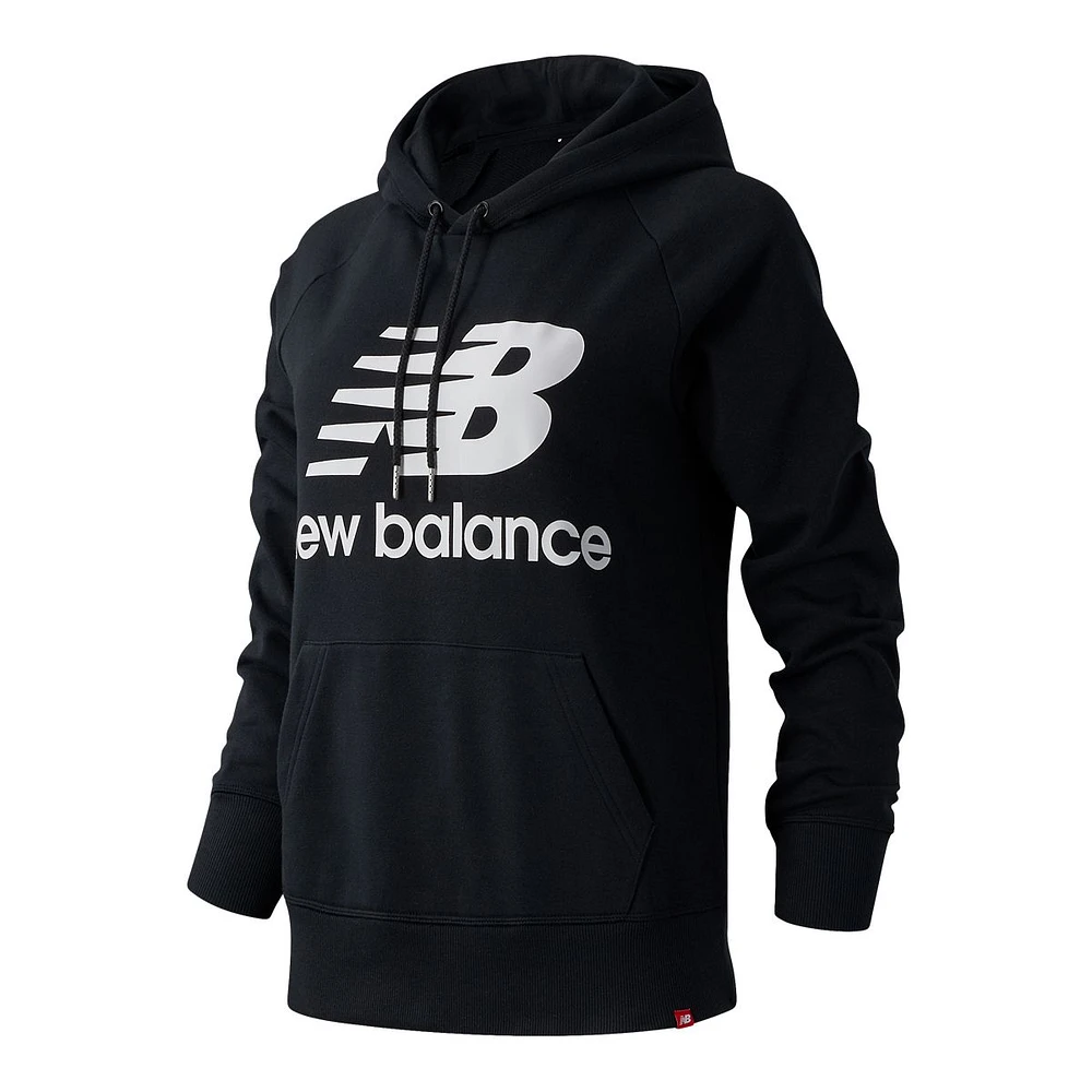 New Balance Women's Essentials Pullover Sweatshirt Hoodie, French Terry Fleece