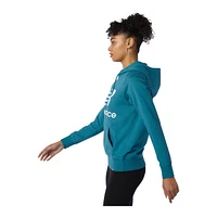 New Balance Women's Essentials Pullover Sweatshirt Hoodie, French Terry Fleece