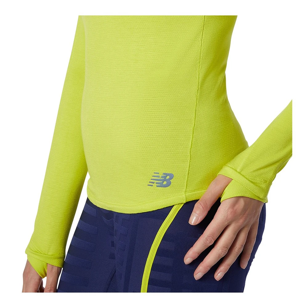 New Balance Women's Run Q Speed Long Sleeve Mock Neck Running Shirt