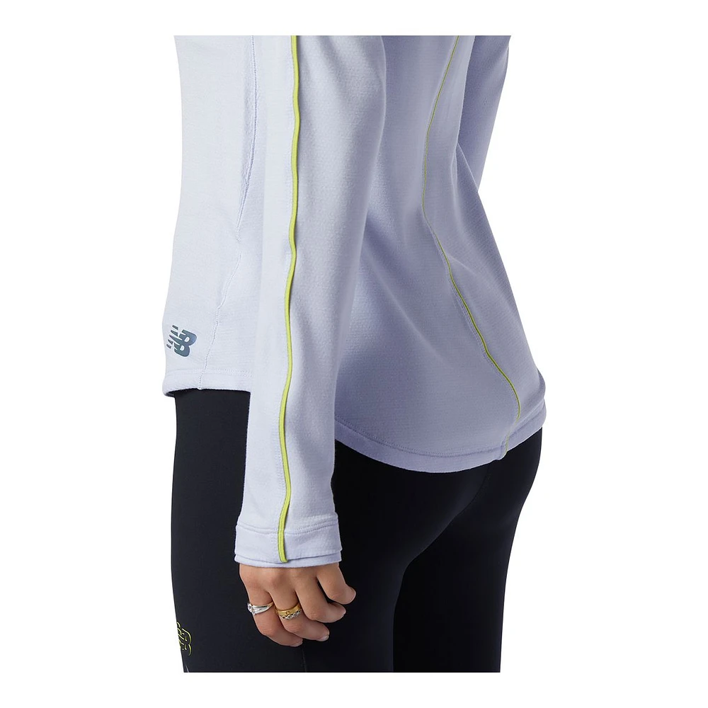 New Balance Women's Run Q Speed Long Sleeve Mock Neck Running Shirt