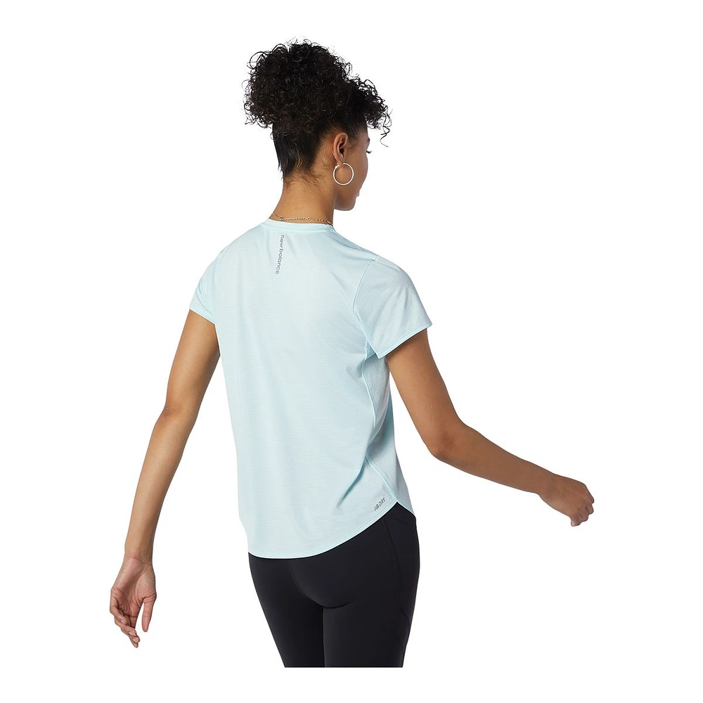 New Balance Women's Run Accelerate Running T Shirt, Relaxed Fit, Quick-Dry