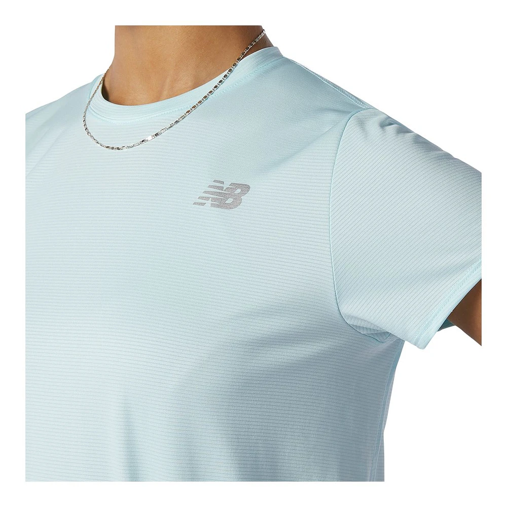 New Balance Women's Run Accelerate Running T Shirt, Relaxed Fit, Quick-Dry