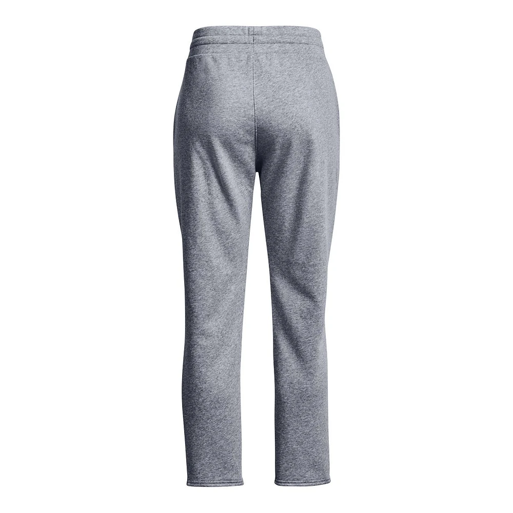 Under Armour Women's Rival Fleece Relaxed Joggers, Sweatpants, Casual, Training, Loose Fit