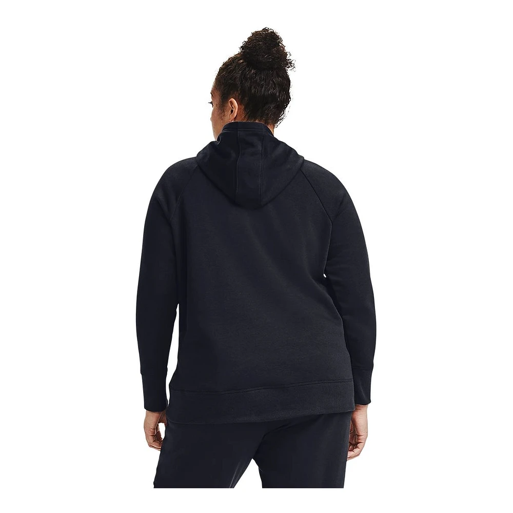 Under Armour Women's Rival HB Logo Pullover Hoodie, Fleece, Plus Size, Kangaroo Pocket