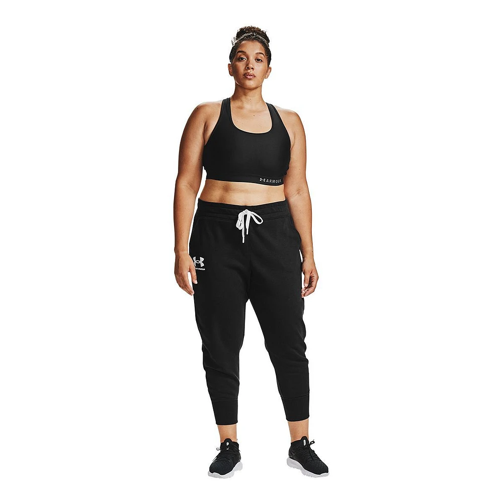 Under Armour Women's Plus Rival Joggers, Sweatpants, Casual, Training