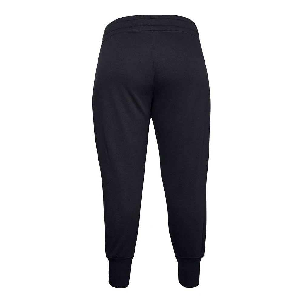 Under Armour Women's Plus Rival Joggers, Sweatpants, Casual, Training