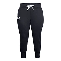 Under Armour Women's Plus Rival Joggers, Sweatpants, Casual, Training