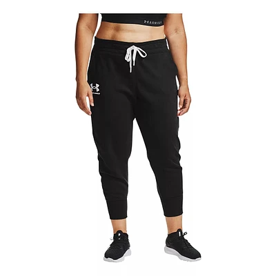 Under Armour Women's Plus Rival Joggers, Sweatpants, Casual, Training