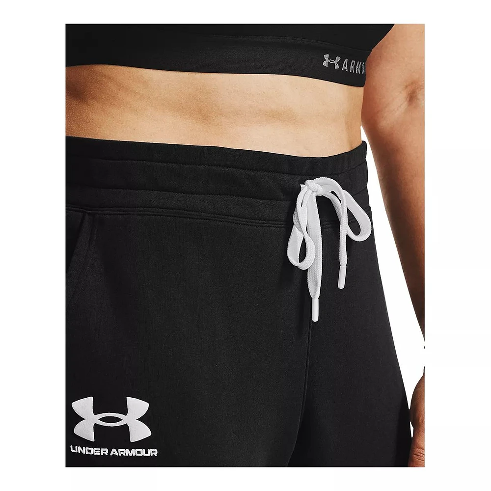 Under Armour Women's Plus Rival Joggers, Sweatpants, Casual, Training