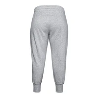 Under Armour Women's Plus Rival Joggers, Sweatpants, Casual, Training