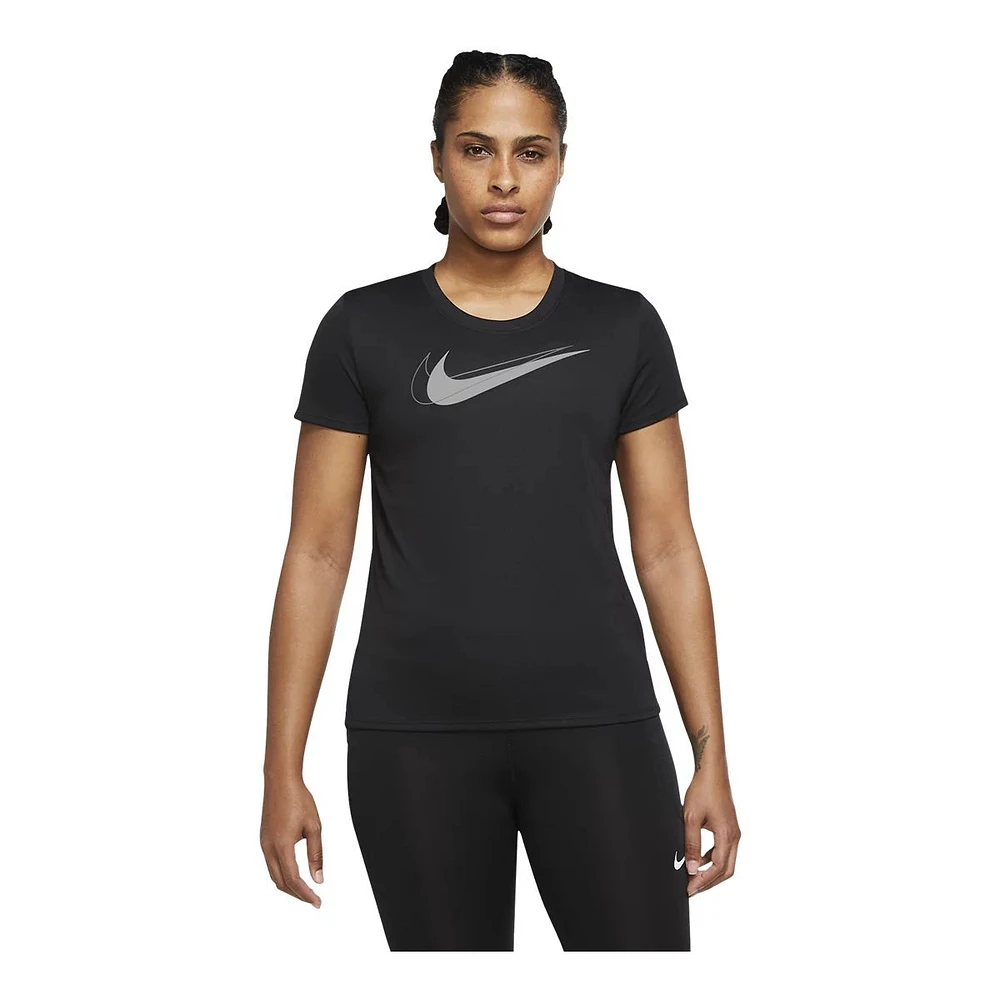 Nike Women's Run Swoosh Running T Shirt, Dri-FIT