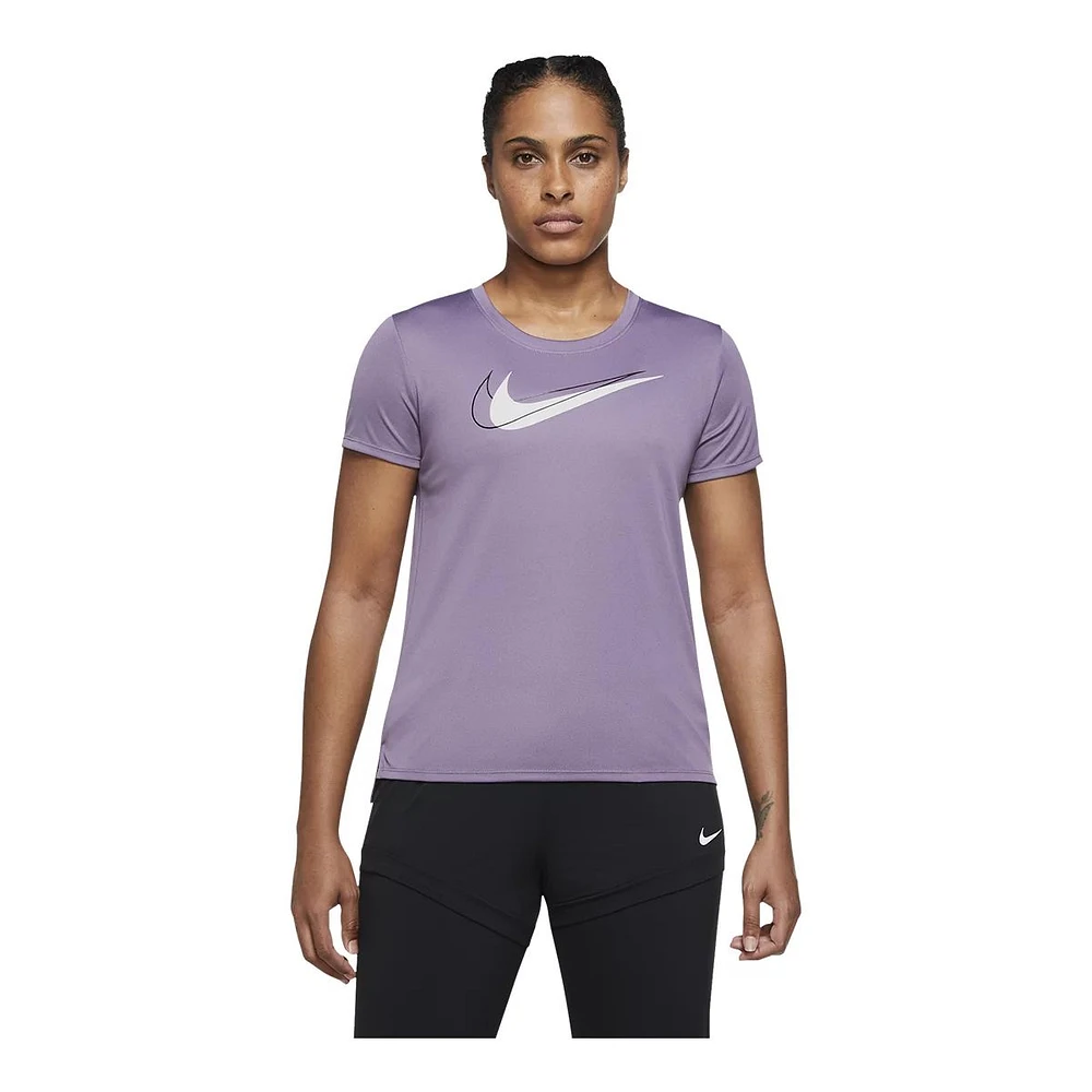 Nike Women's Run Swoosh Running T Shirt, Dri-FIT