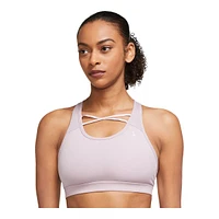 Nike Women's Swoosh Mesh Sports Bra, Medium Impact, Yoga