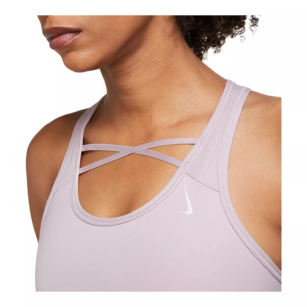 Nike Women's Swoosh Mesh Sports Bra, Medium Impact, Yoga