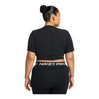 Nike Women's One Luxe Twist Workout Crop T Shirt, Dri-FIT