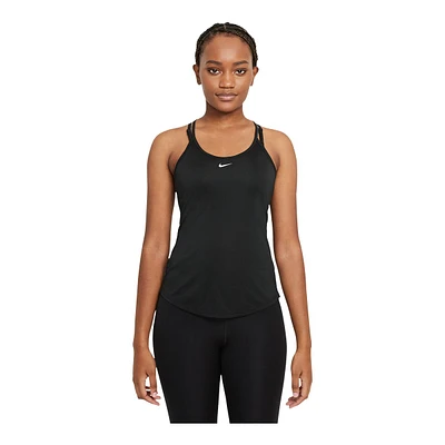 Nike Women's One Standard Elastika Tank Top, Fit, Sleeveless, Dri-FIT, Sports