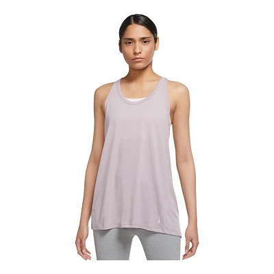 Nike Women's Yoga Novelty Tank Top, Loose Fit, Sleeveless, Dri-FIT, Sports