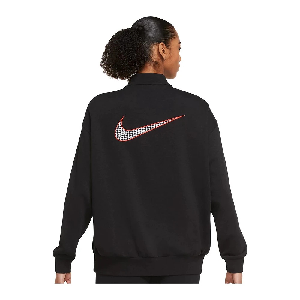 Nike Women's Plus Icon Clash 1/2 Zip Long Sleeve Top