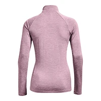 Under Armour Women's Tech Twist Long Sleeve Half Zip Training Shirt, Quick Dry