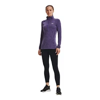 Under Armour Women's Tech Twist Long Sleeve Half Zip Training Shirt, Quick Dry