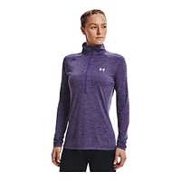 Under Armour Women's Tech Twist Long Sleeve Half Zip Training Shirt, Quick Dry