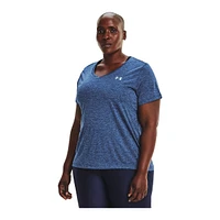 Under Armour Women's Plus Tech Twist V-Neck T Shirt