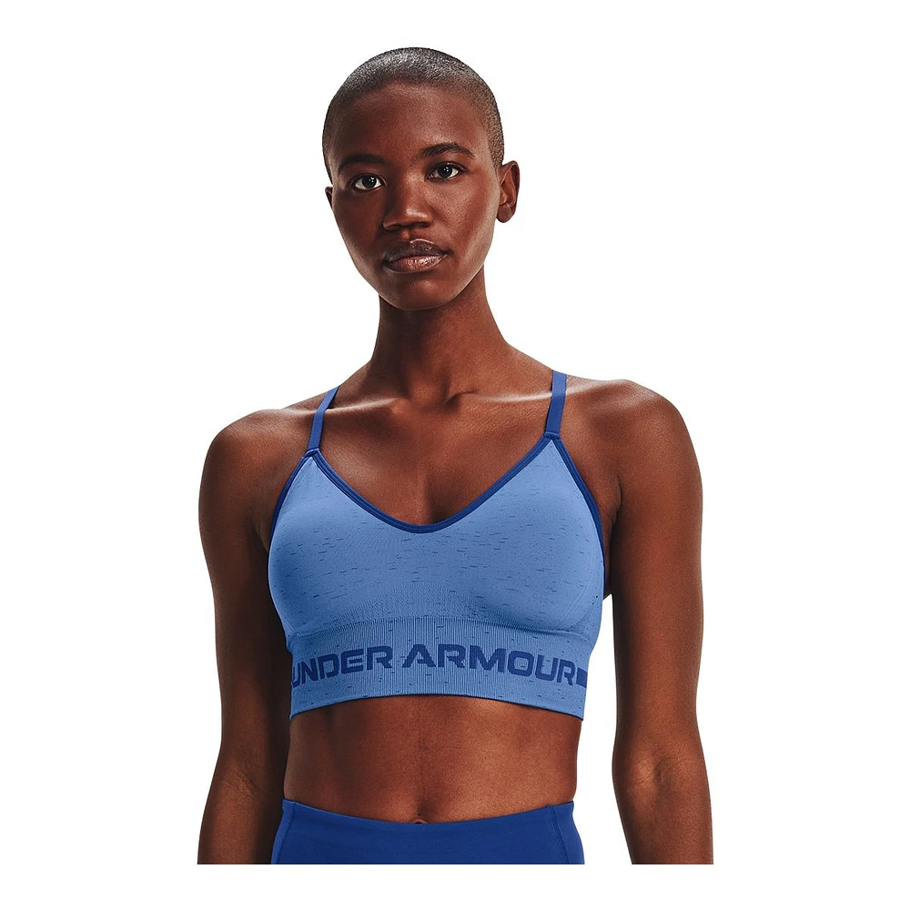 Under Armour Women's Training Seamless Low Long Heather Sports Bra