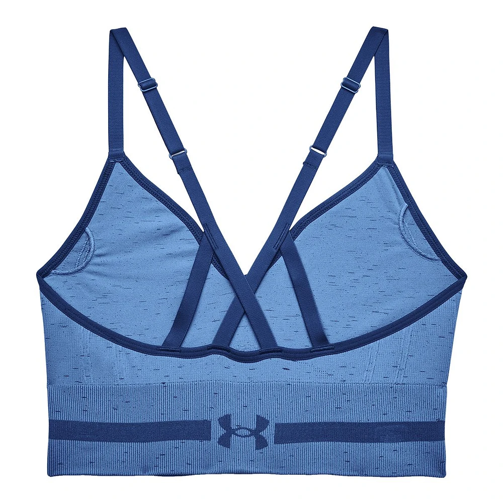 Under Armour Women's Training Seamless Low Long Heather Sports Bra