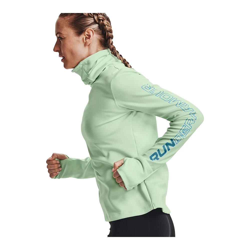 Under Armour Women's Run Ignight Long Sleeve Funnel Neck Running Shirt