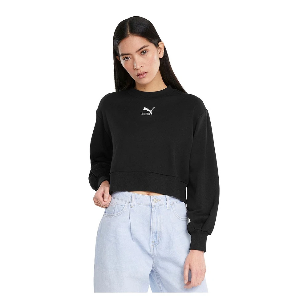 PUMA Women's Classics Sweatshirt, Relaxed Fit