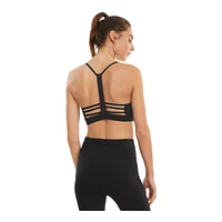 PUMA Women's Studio Sports Bra, Low Impact, Lightly Lined