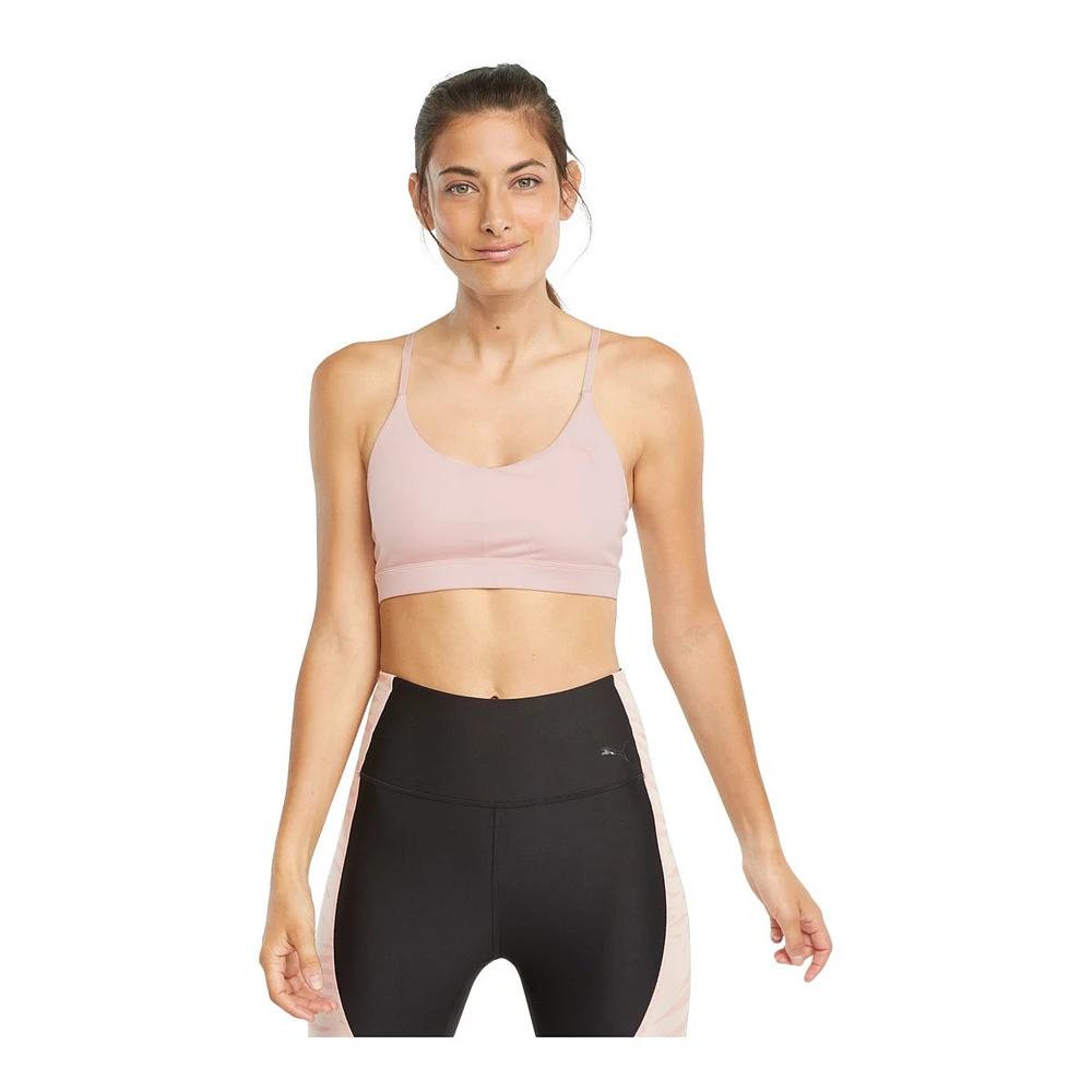 PUMA Women's Studio Sports Bra, Low Impact, Lightly Lined