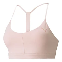 PUMA Women's Studio Sports Bra, Low Impact, Lightly Lined