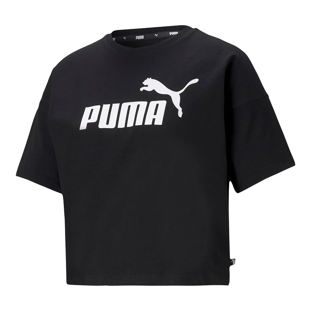 PUMA Women's Plus Essentials Crop T Shirt