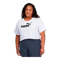 PUMA Women's Plus Essentials Crop T Shirt