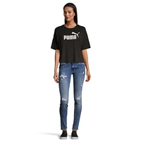 PUMA Women's Essentials Cotton Crop T Shirt